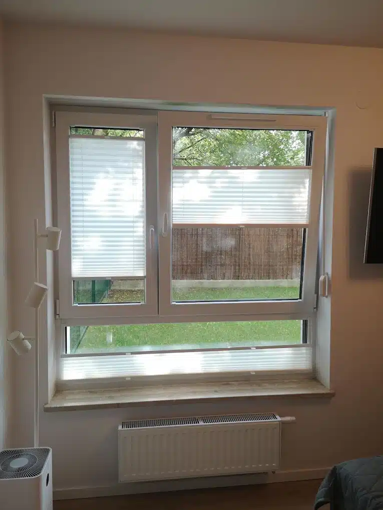 Montaż plis okiennych Warszawa Bielany - system góra-dół